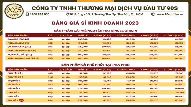 Cà Phê Rang Xay Nguyên Hạt