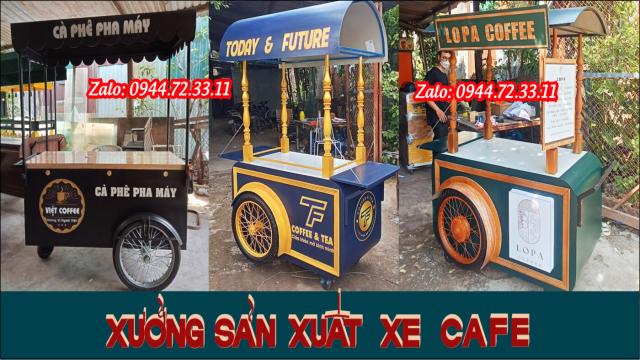 Mẫu Xe Cà Phê Pha Máy
