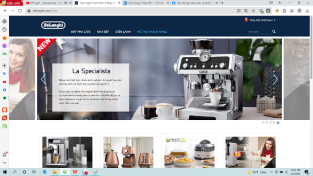 Máy Pha Cà Phê Delonghi Ec685.r đỏ