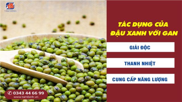 tác dụng giải độc gan của đỗ xanh