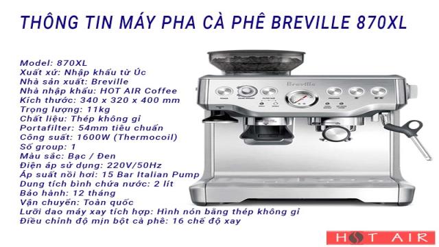 Máy Pha Cà Phê Breville Bes870Xl